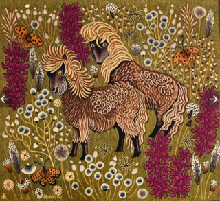 Vente aux enchères : tapisserie Compagnons de la Marjolaine