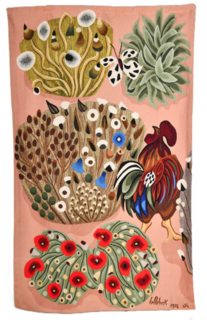 Vente aux enchères : tapisserie Printemps (Pâques)