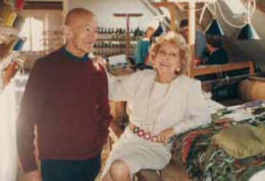 Dom Robert et Suzanne Goubely, années 1980, Aubusson Dom Robert et Suzanne Goubely, années 1980, Aubusson