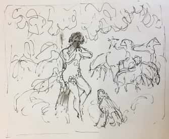 Pastorale, Daphnis et son troupeau