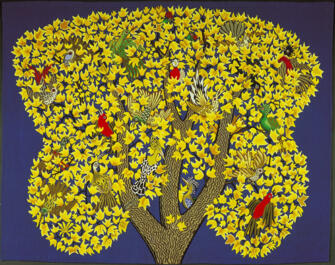 L’Arbre d’or - fond bleu