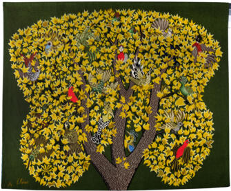 L’Arbre d’or - fond vert *